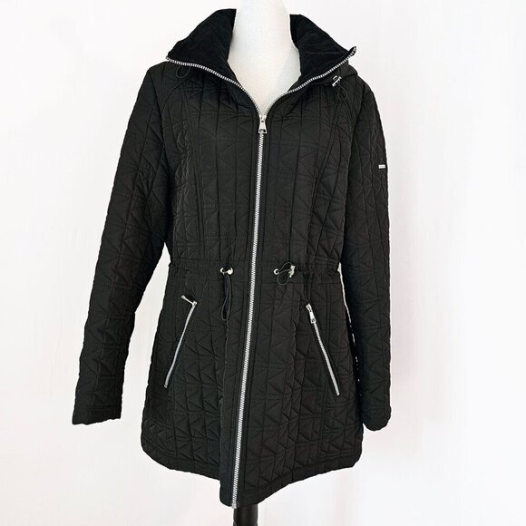 Karl Lagerfeld Black Quilted Jacket - Picture 1 of 6